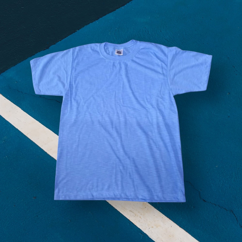 Soft blank T-shirts made from linen cotton blend