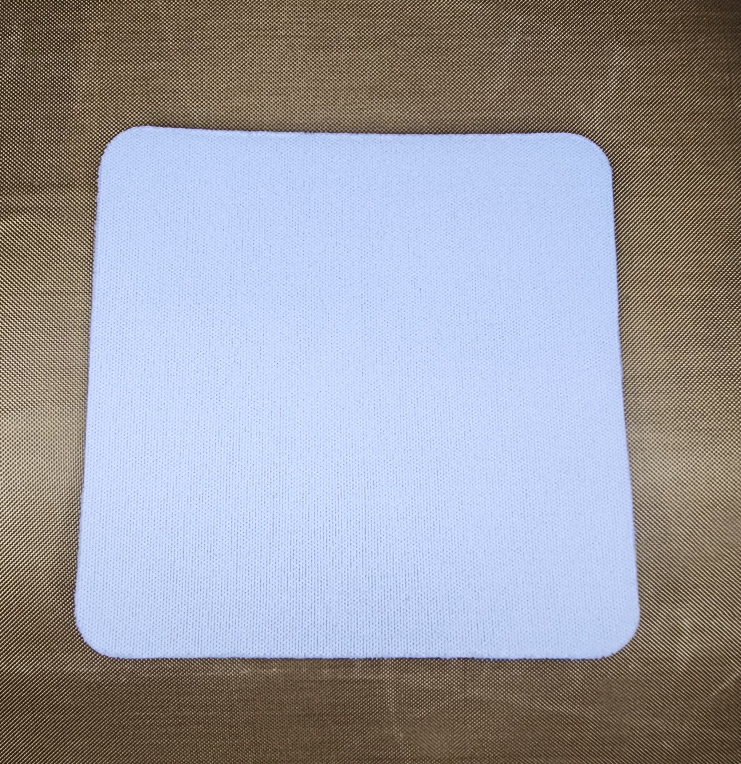 Stack of personalized logo coasters for branding