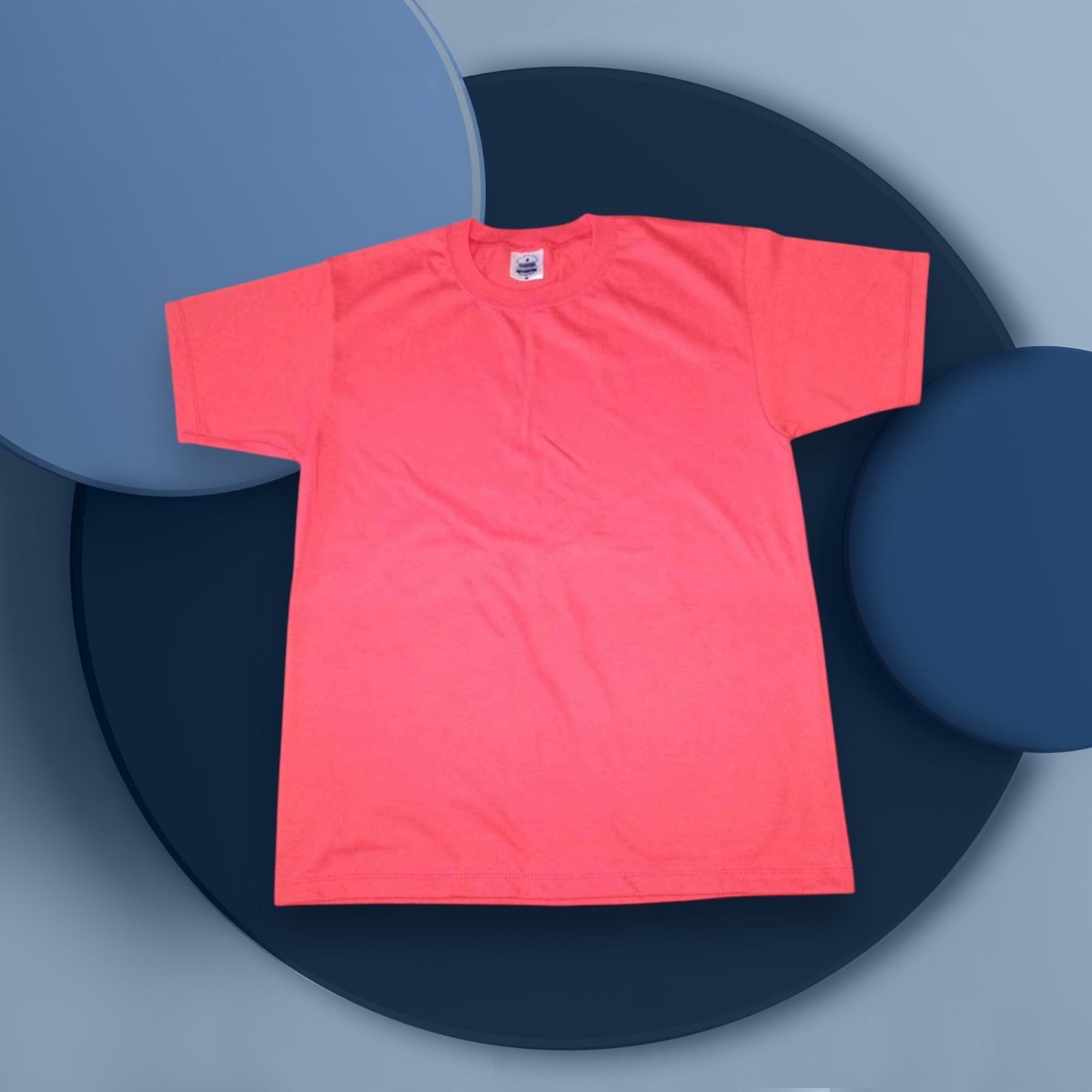 Polyester cotton blank tee for custom printing