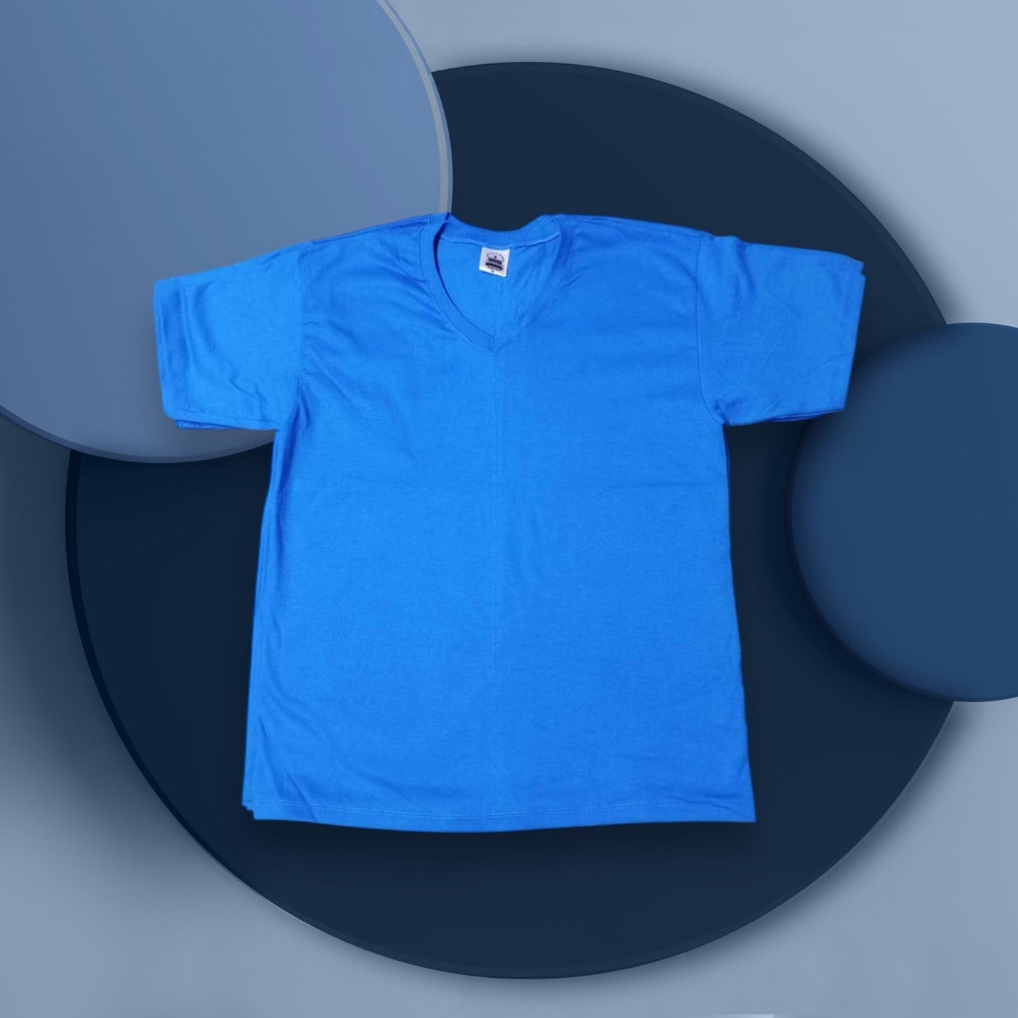 Polyester cotton blank tee for custom printing
