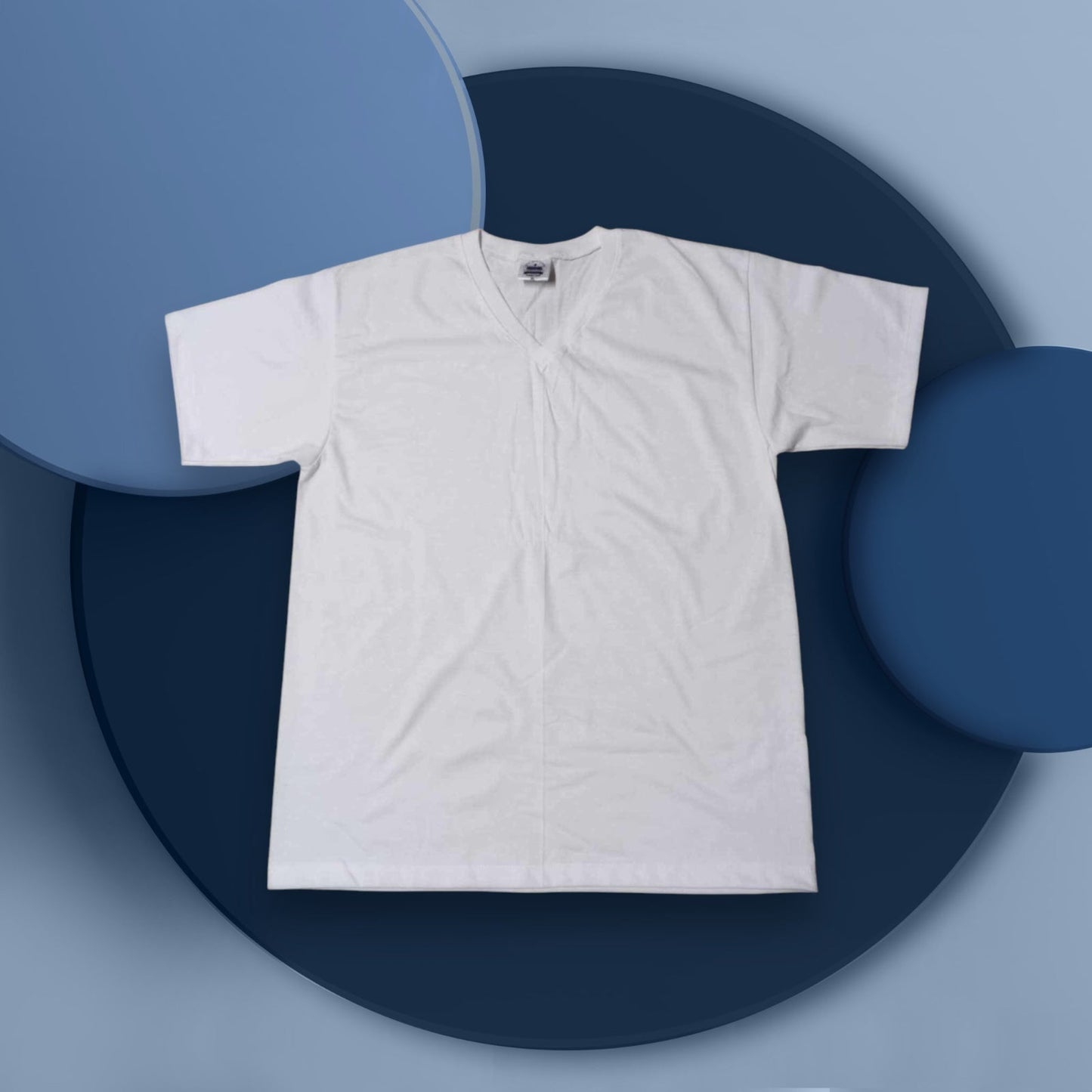 Polyester cotton blank tee for custom printing