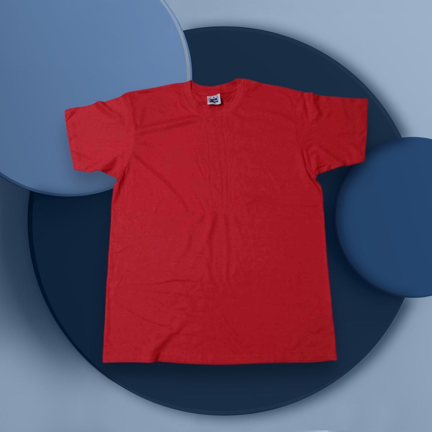 Polyester cotton blank tee for custom printing