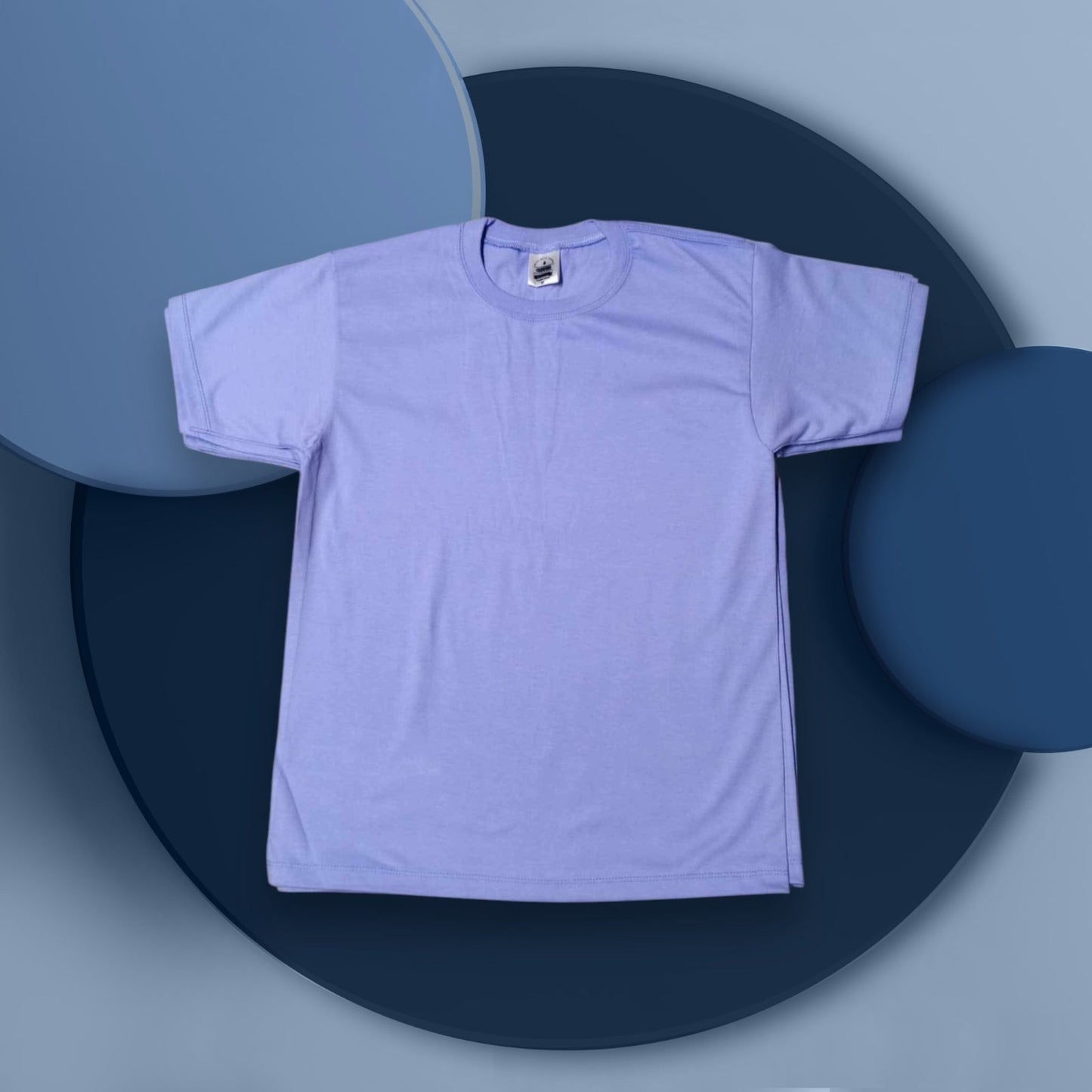 Polyester cotton blank tee for custom printing