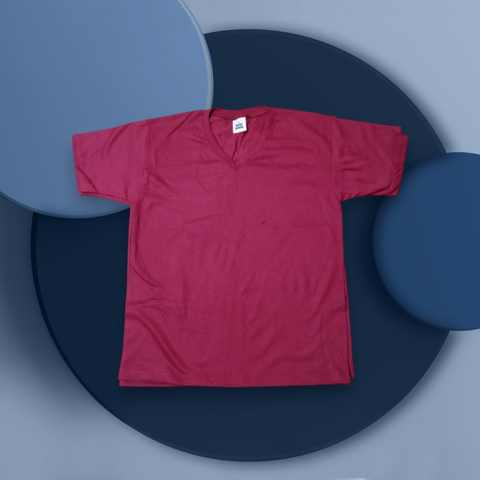 Custom polycotton T-shirt with round neck and vibrant printing options