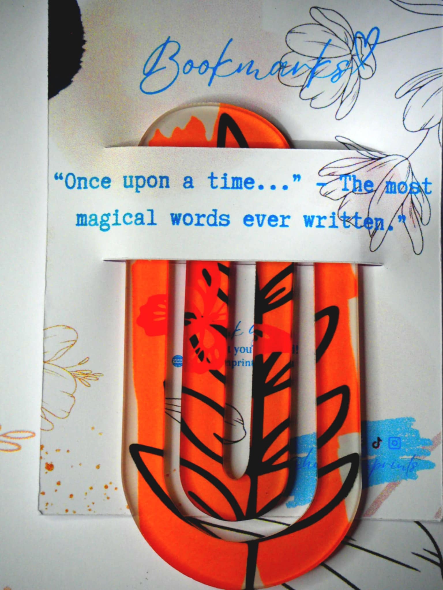 Custom bookmarks with vibrant sublimation print and personalized design for book lovers.