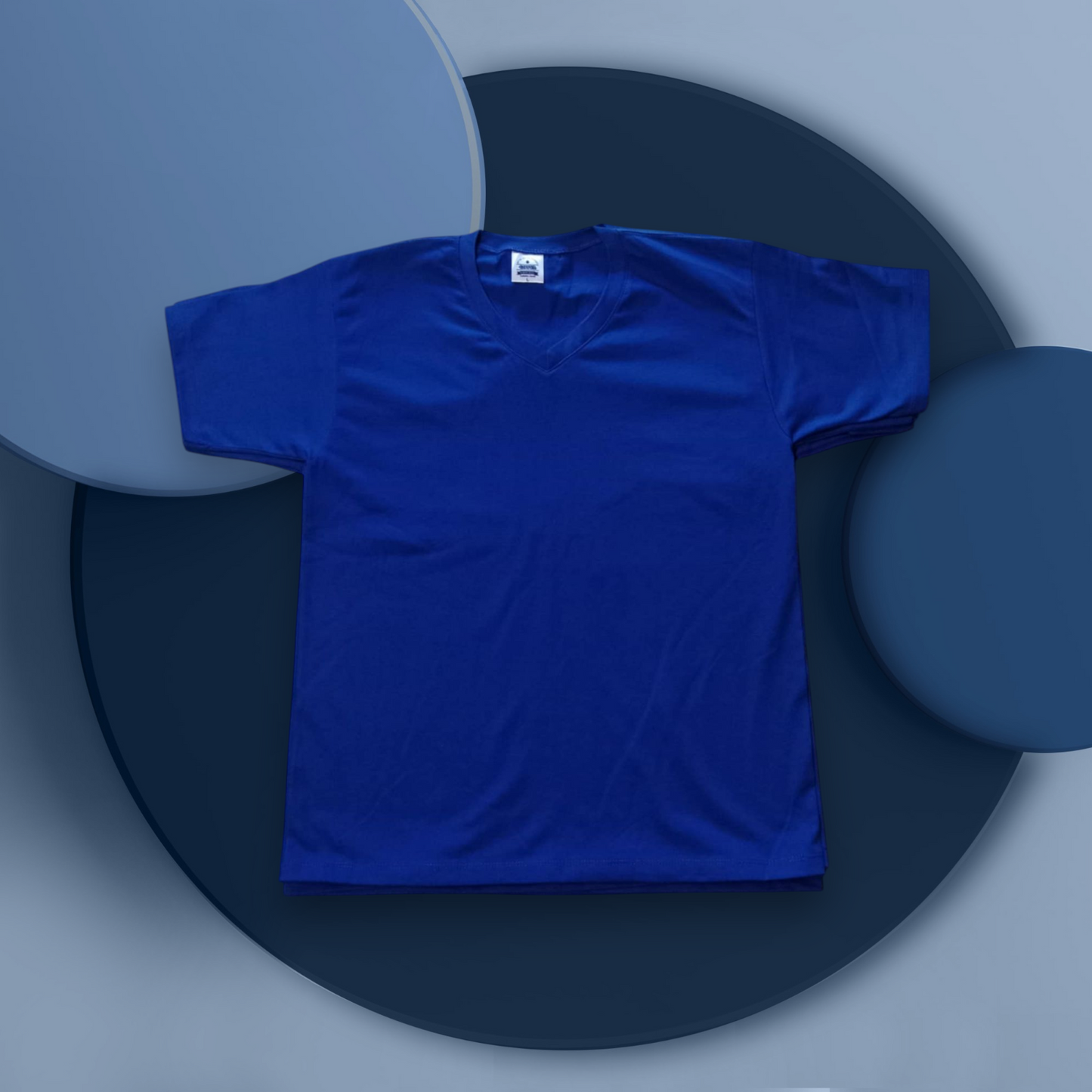 Polyester cotton blank tee for custom printing
