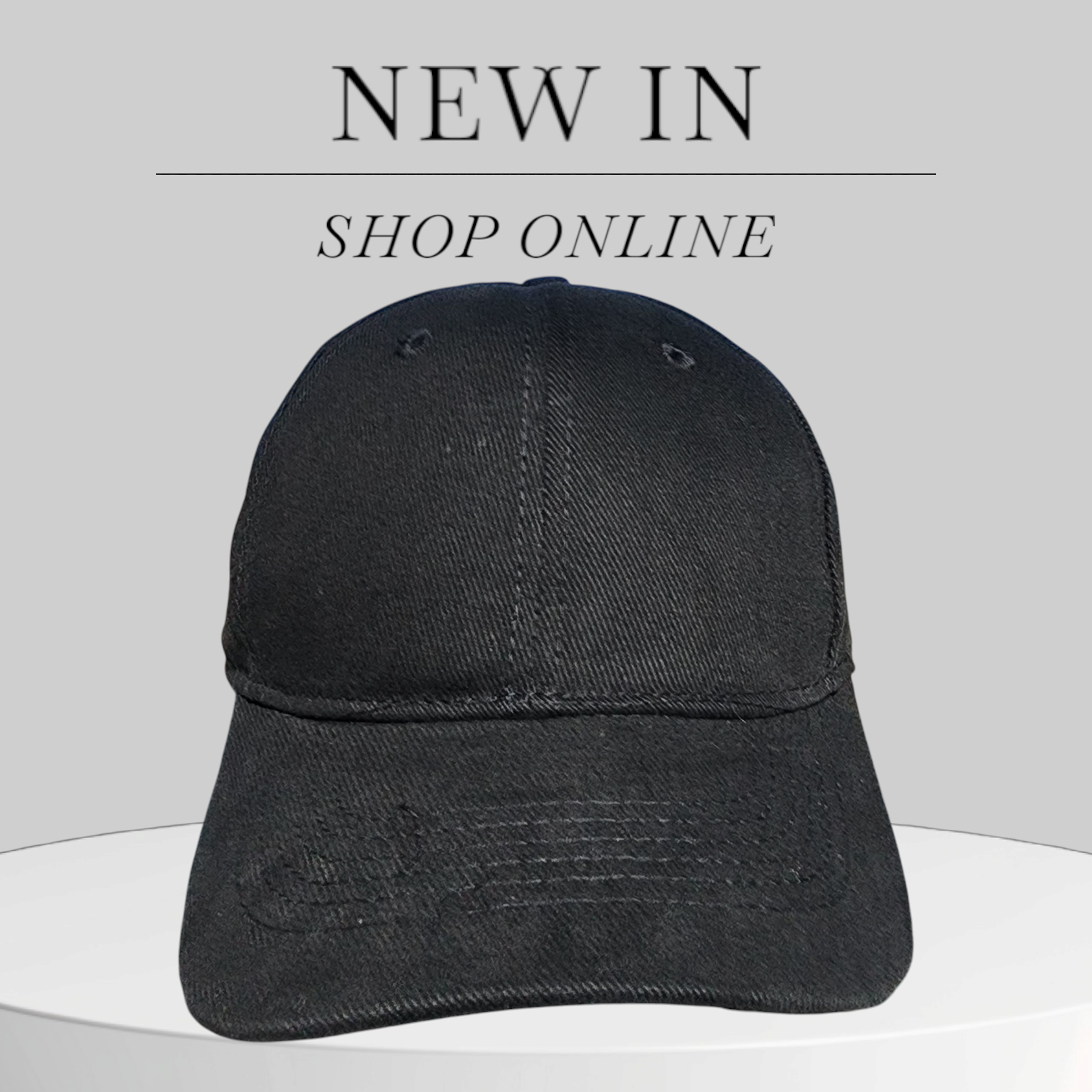Cotton baseball cap – blank for customization