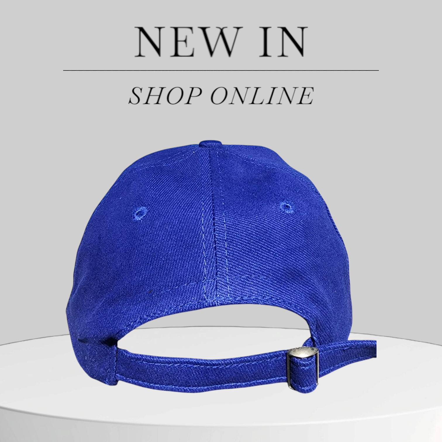 Baseball cap with logo embroidery on front panel