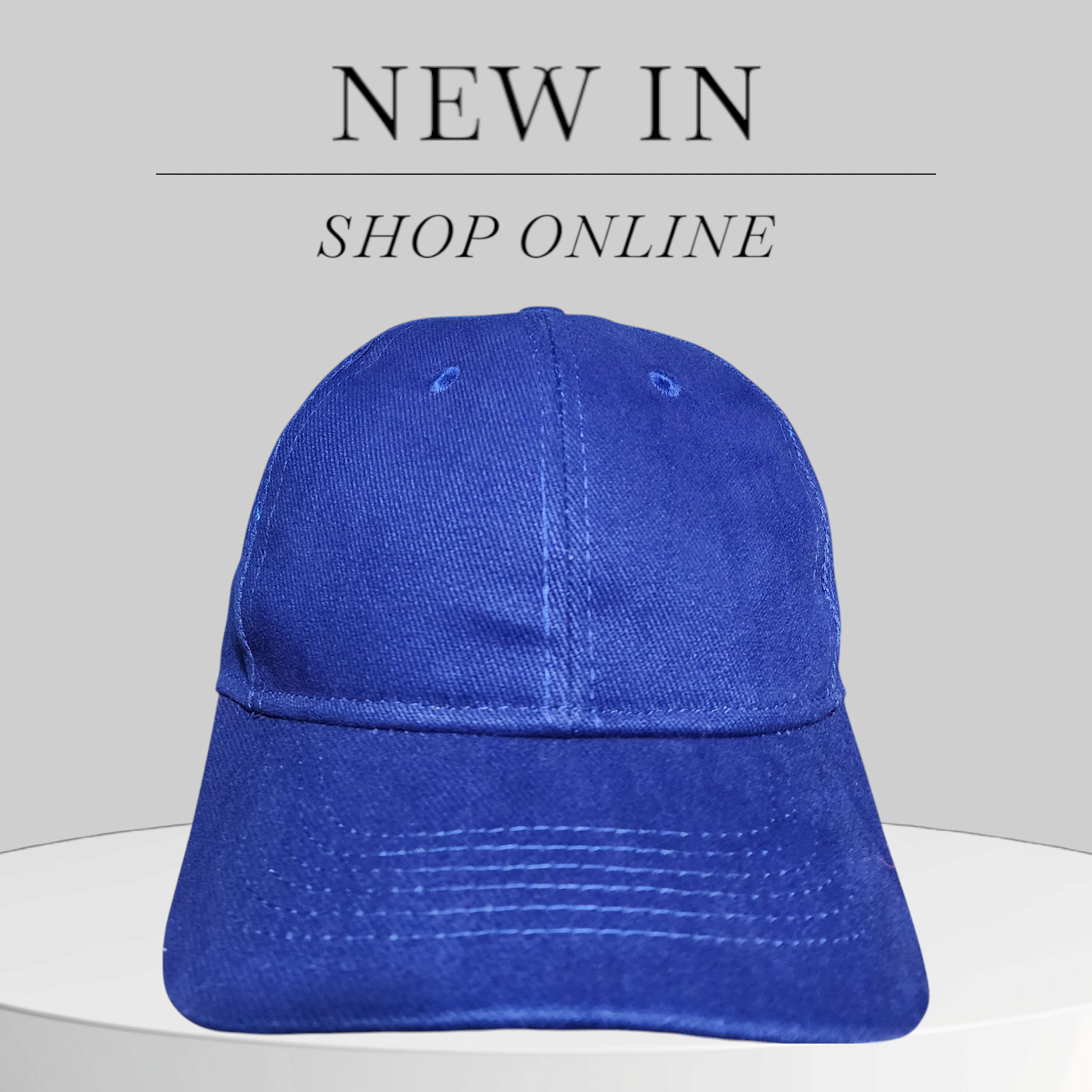 Lightweight cotton baseball cap with curved brim