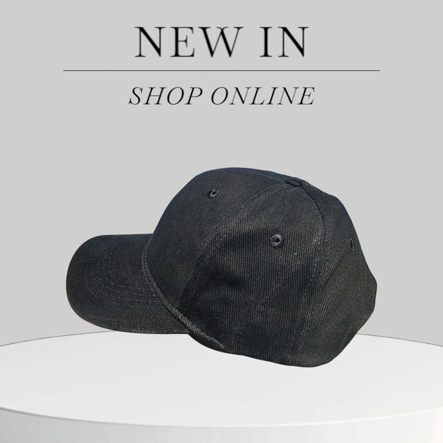 Cotton baseball cap – blank for customization