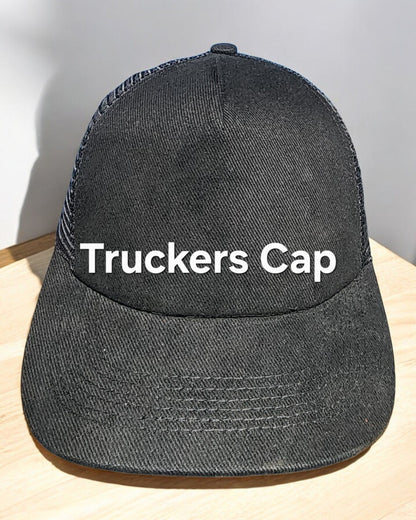 Front view of adult mesh cap – blank and customisable