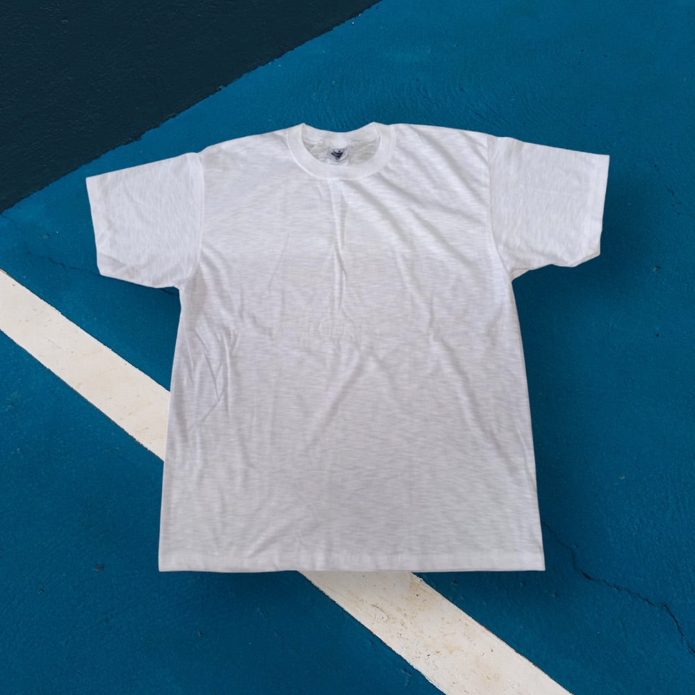 Breathable linen cotton blank T-shirts for custom printing