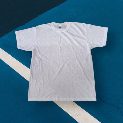 Breathable linen cotton blank T-shirts for custom printing