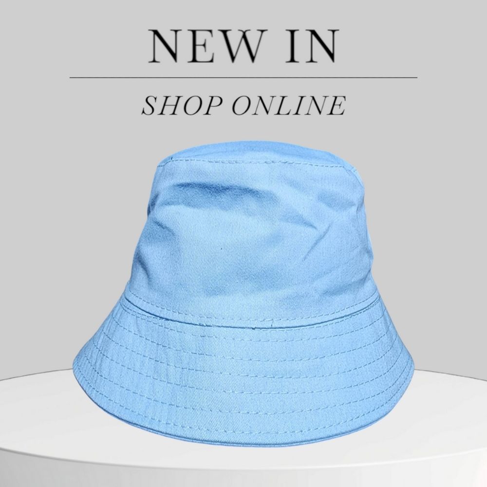 Close-up of twill cotton bucket hat for kids