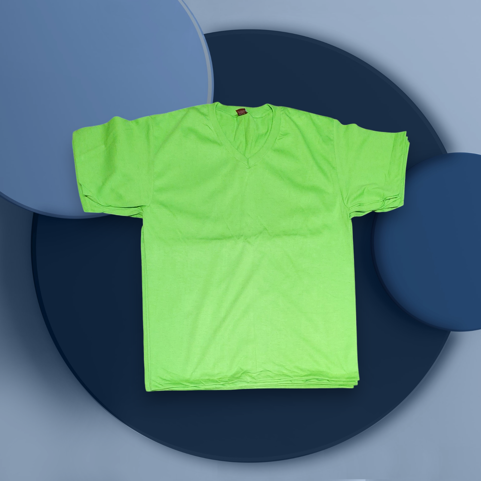 Bright green premium polyester-cotton blend t-shirt blank ideal for DTF, sublimation, and embroidery customization.